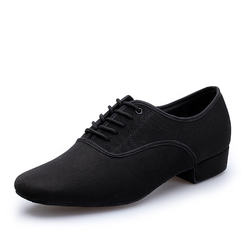 Chaussures de danse latine pour hommes, avec fond en cuir, tissu Oxford, grande taille, style internationale, chaussures de salle de bal, nouvelle collection