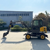Excavatrice hydraulique de 5 tonnes avec moteur diesel pour la construction de routes agricoles, l'aménagement paysager et les travaux de terrassement