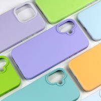 Coques de téléphone portable en silicone liquide transparentes, imperméables, personnalisées, couleur bronzée, pour 16 SAM S24 Snap-On