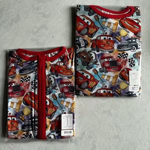 Expédition immédiate Pyjamas bébé 95% bambou 5% élasthanne Fermeture éclair bidirectionnelle Unisexe Doux Taille aléatoire Imprimé Vente en gros Boîte mystère Boîte surprise - Product Image 4