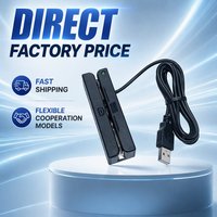 Lector de Tarjetas con Banda Magnética Mini, 3 Pistas, USB TTL RS232, para Kiosco, Máquina Expendedora, Terminal de Autoservicio, Integrado, ISO7811, OEM MSR90