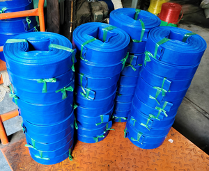 Boa Qualidade Tamanho Pequeno 3Bar 1 1/2 polegada PVC Layflat Descarga De Água Agrícola Irrigação Jardim Rega Azul Mangueira - Product Image 2