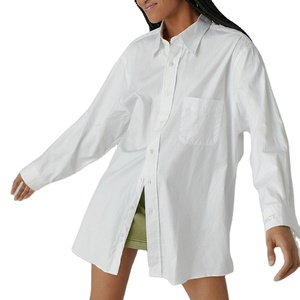 OEM unisex quá khổ nút xuống cổ điển Áo sơ mi dài tay áo với cổ điển Tab cổ áo và túi duy nhất - Product Image 1