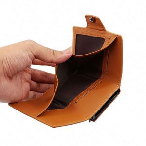 Luxury Fashion Men's Card <b>Wallet</b> Organizer-PU Leather Zipper Coin Pocket <b>RFID</b> <b>Blocking</b> 9.7x6.7CM (usa Mairun Model 823 Custom - Product Image 3