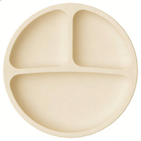 Ensemble de vaisselle pour enfants personnalisé en gros, sans BPA, de qualité alimentaire, avec assiettes en silicone à ventouse pour bébé