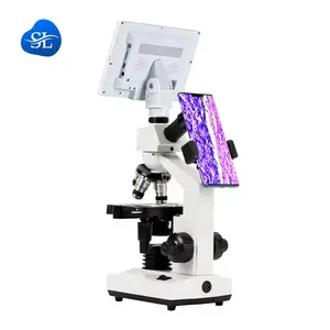 Microscope électronique monoculaire avec affichage Biologie expériences scientifiques recherche cellulaire microscope électronique à balayage sem