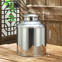 Zhenneng grande capacité en acier inoxydable thé boîte de conserve hermétique café alimentaire conteneur pour thé en vrac pour usage en cuisine