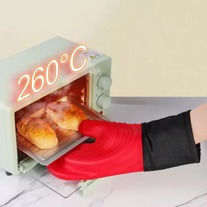 Gants de cuisine en silicone souple côtelé Kitchenaid, antidérapants, longs, pour barbecue, grillades et pâtisserie, avec doublure matelassée, résistants à la chaleur - Product Image 4