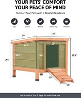 Abri pour animaux de compagnie en bois sur mesure, fabricant OEM, maison pour chat et lapin résistante aux intempéries pour l'extérieur, pour poulets, cochons d'Inde, vente en gros