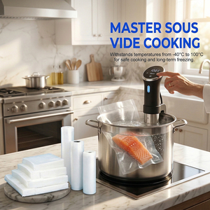 <span class=keywords><strong>Bolsas</strong></span> de Sellado <span class=keywords><strong>al</strong></span> Vacío Compatibles con <span class=keywords><strong>FoodSaver</strong></span>, PA/EVOH/PE, Libres de BPA, Grado Alimenticio, para Carne, Sous Vide, Almacenamiento en Congelador - Product Image 3