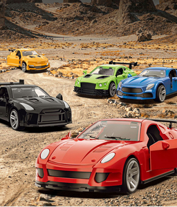 Xe 1/60 mô hình cuộc đua 1:60 Kim loại hợp kim Diecast xe 3 mở cửa kéo trở lại Mini Diecast xe kim loại hợp kim Bộ sưu tập đồ chơi cho bé - Product Image 4