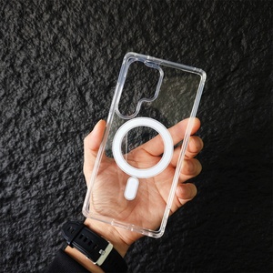 เคสใสแม่เหล็กสำหรับชาร์จไร้สาย สำหรับ iPhone 16 Pro Max 12 16E SAM S24 S25 Ultra  วัสดุอะคริลิค - Product Image 4