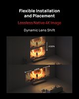Projecteur de cinéma maison portable XGIMI HORIZON 20 MAX 4K RGB Triple Laser avec écran motorisé de 100 pouces, 5700 lumens, Google TV intégré