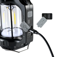 Wason nouveau Portable extérieur multifonction Rechargeable Led Camping lanterne forte lumière portable 2 en 1 Camping Flash lumière