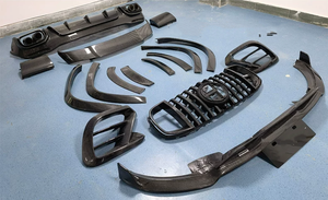 Kit de carrosserie large de becquet de diffuseur de lèvre avant en Fiber de carbone de Style <span class=keywords><strong>BRABUS</strong></span> pour pièces extérieures de mise à niveau Mercedes Benz GLS - Product Image 6