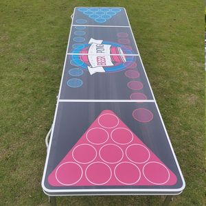 Table de beer pong pliable tendance, réglable en hauteur, portable, pour les jeux en plein air, les fêtes dans la cour, les tailgates et les rassemblements sur la plage - Product Image 5