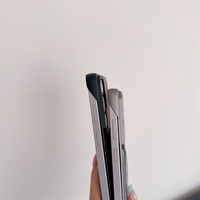 Étui de téléphone magnétique en cuir PU sans bordure de luxe pour Samsung S26 S25 S24 S23 S22 Ultra avec protection à 360° °   Coque arrière avec support anneau