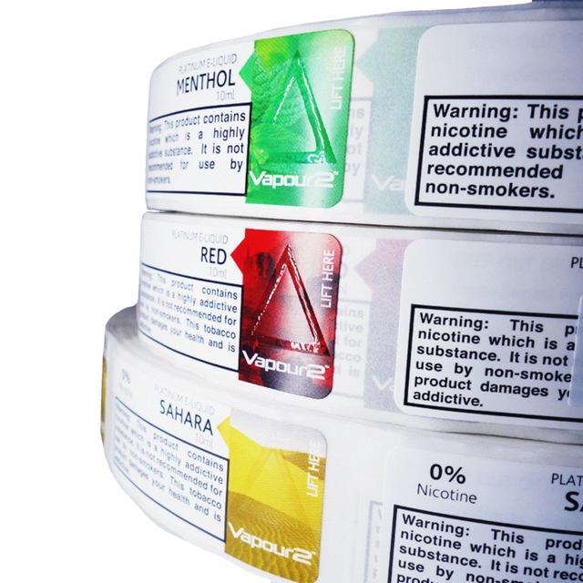 Triangle Embossing Braille Blind Label Packaging Label Stickers Custom Vinyl Circular Clear Tactile Warning Labels