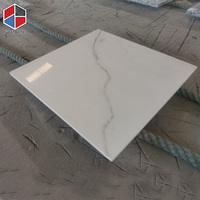 Table basse en marbre porcelaine blanche 60x60cm
