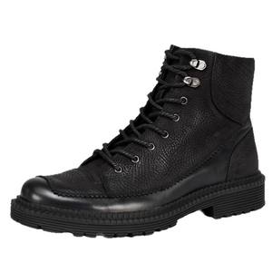 Bottes d'hiver durables en cuir Oxford imperméables avec semelle extérieure en caoutchouc antidérapante et doublure chaude pour hommes, pour usage extérieur - Product Image 6
