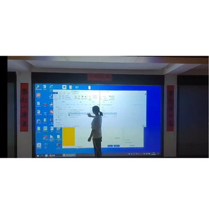 نظام تفاعلي للعرض على الحائط بشاشة لمس للأصابع من 40 إلى 100 بوصة، سبورة ذكية تفاعلية للمدارس والمكاتب - Product Image 1