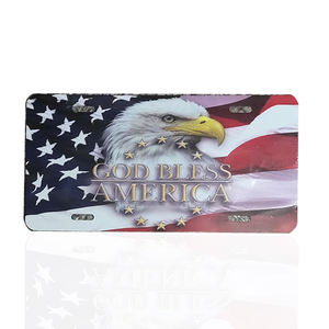 Placa de matrícula de coche en relieve de aluminio personalizada de exportación de Omán con logotipo elevado Muestra gratis duradera y resistente a los rayos UV para regalo/recuerdo - Product Image 3