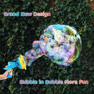 New Arrival Big Dinosaur <b>Bubbles</b> <b>Bubble</b> Machine Toy Gun for <b>Kids</b> - Product Image 5