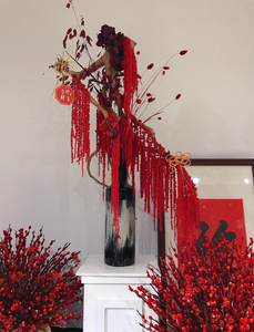 5 Piezas de Amaranto Caudatus Seco Real, <span class=keywords><strong>Blanco</strong></span> y Rojo, para Colgar, Planta Preservada a Granel, Decoración para Arreglos Florales de Halloween y Bodas - Product Image 6