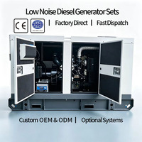 Groupe électrogène diesel 40KW personnalisé, efficace, faible consommation d'énergie, faible bruit, contrôle intelligent pour centre de données, bureau, hôtel, centre médical