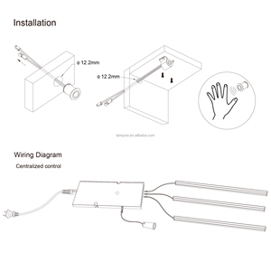 Interruptor de <span class=keywords><strong>sensor</strong></span> IR de <span class=keywords><strong>12V</strong></span> y 24V, interruptor de mano activado para detección de gabinete de vino, 1 unidad - Product Image 5