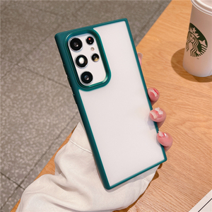 เคสกันกระแทกเลนส์กล้องโลหะแฟชั่น TPU เคสโทรศัพท์มือถือ PC สำหรับ <span class=keywords><strong>Samsung</strong></span> S24 S23 S22 S21 NOTE20 Plus - Product Image 2