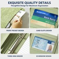 Porte-documents professionnel avec fermeture éclair, classeur à 3 anneaux, grande capacité, organiseur de documents pour le travail