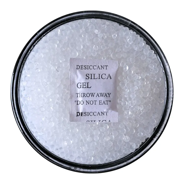 Agente de secagem absorvente de gel de sílica, 0.5g gel de sílica com contas brancas, gel dessecante