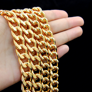 Fashion Luxury Women Wedding Jewelry Set 21k Gold Plated Hip Hop Style Necklace Bracelet for Women Party - Product Image 4