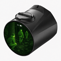 Caméra thermique compacte ronde 256x192 à marque privée, objectif 13 mm, OEM ODM, personnalisation de la marque pour usage extérieur