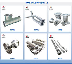 Flexibler Metalls ch lauch aus Edelstahl 304 mit Flansch - Product Image 2