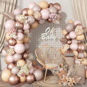 Neutral <strong>Nude</strong> Metallic Rose Gold Latex <strong>Balloon</strong> Arch Kit Boho <strong>Balloon</strong> for Birthday Baby Shower Wedding Party Decoration - Product Image 1