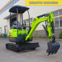 Livraison Gratuite Mini-Excavatrice 1500 kg Moteur Kubota Certifié EPA Euro 5 Mini-Excavatrice sur Chenilles de 1,5 Tonne Nouveau Prix Promotionnel