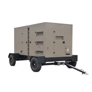 500kva trailer silent generator with Cummins movable generators 500 kva generator set with wheels