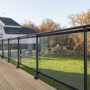 Support mural haut de gamme pour balcon extérieur, balustrade en verre trempé de 12mm pour l'amérique - Product Image 2