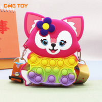 Usine directe silicone ames pour enfants autisme éducation jouets mini pop it fidget jouet porte-clés fidget jouets