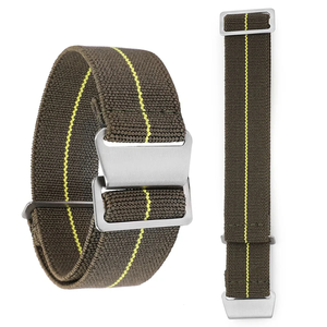 Bracelets de montre tissés en nylon élastique classiques OEM personnalisés de 18 mm, 20 mm, 22 mm, étanches, pour hommes et femmes - Product Image 3