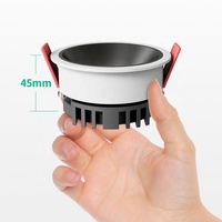 Ventes chaudes - Downlight encastré LED COB en aluminium, boîtier métallique, pour usage intérieur dans les hôtels, 85-265V AC, garantie de 2 ans