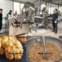 Machine de caramélisation de noix d'amandes d'arachide commerciale à haute efficacité Machines de traitement de noix de noix