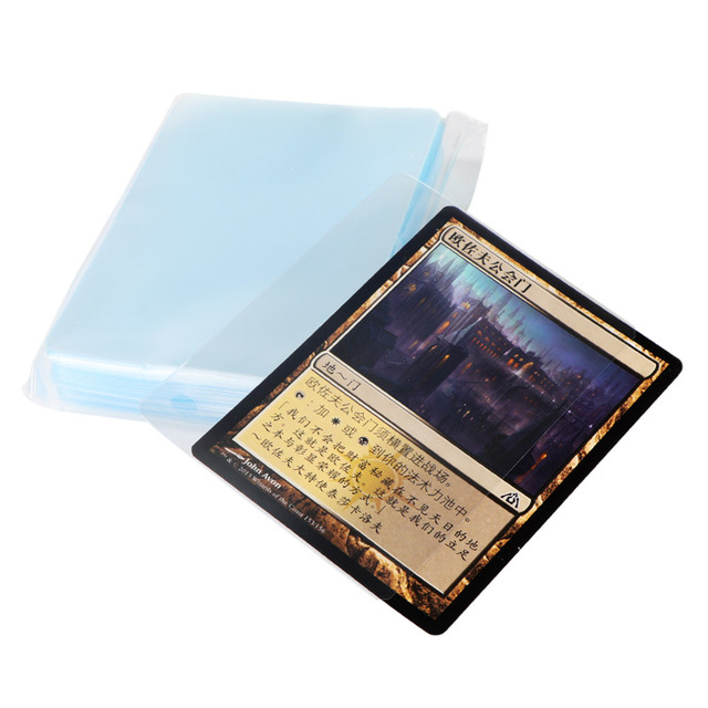 Custom Printed Logo High Quality  Trading  OEM Wholesale Card Sleeves Magic Holder Wholesale Playing Cards Sleeve