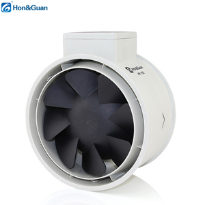 Hon & Guan ukca phê duyệt 6 inch EC Duct <span class=keywords><strong>Fan</strong></span> Lưu lượng không khí 381cfm cho thông gió màu đen nhựa Blade Duct loại ống <span class=keywords><strong>Inline</strong></span> <span class=keywords><strong>Fan</strong></span> - Product Image 2