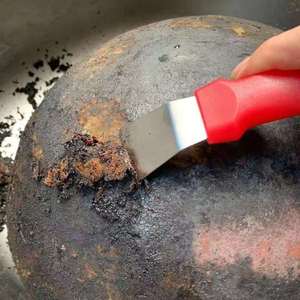 Stainless Steel <b>Cleaning</b> Spatula For Pot Bottom Grease Removal Kitchen Tool Durable - Product Image 1