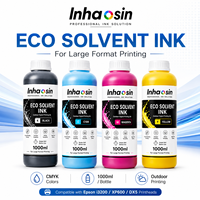 Tinta Eco Solvente 1L CMYK para Rotulación de Vehículos, Adhesivos para Autos, Gráficos para Flotas, Impresión en Vinilo, Impresora de Formato Ancho