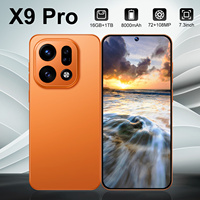 Teléfono Inteligente X9 Pro 5G con Pantalla AMOLED HD de 7.3 Pulgadas, Cámara de 108MP, 16GB de RAM, 1TB de Almacenamiento, Batería de 8000mAh, Procesador Deca Core MTK Dimensity, Android 15