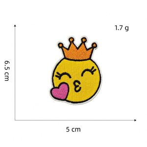 Nouvelle broderie thermocollante Série Orange Orange clair Appareil photo Donut Joueur de jeux Tortue Patch pour décoration et cadeau - Product Image 6